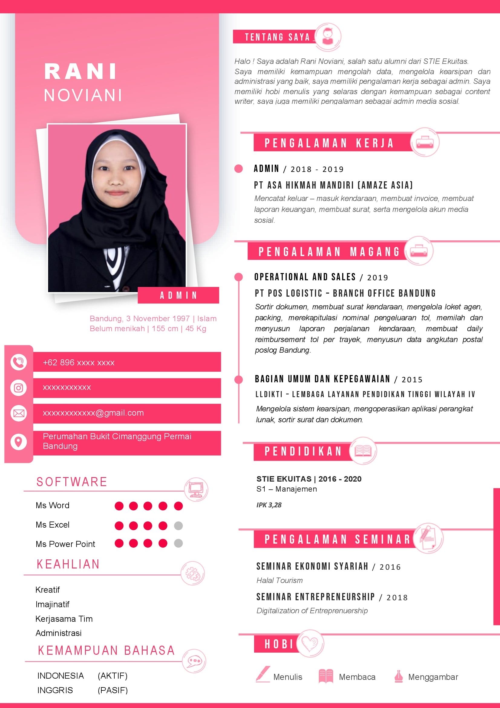 CV Rani Noviani